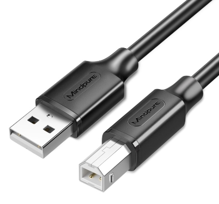 OEM usb2.0打印机数据无氧铜电脑黑色方口usb打印线连接线